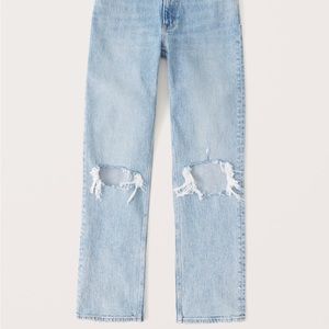 Abercrombie 90s Ultra High Rise Straight Jeans